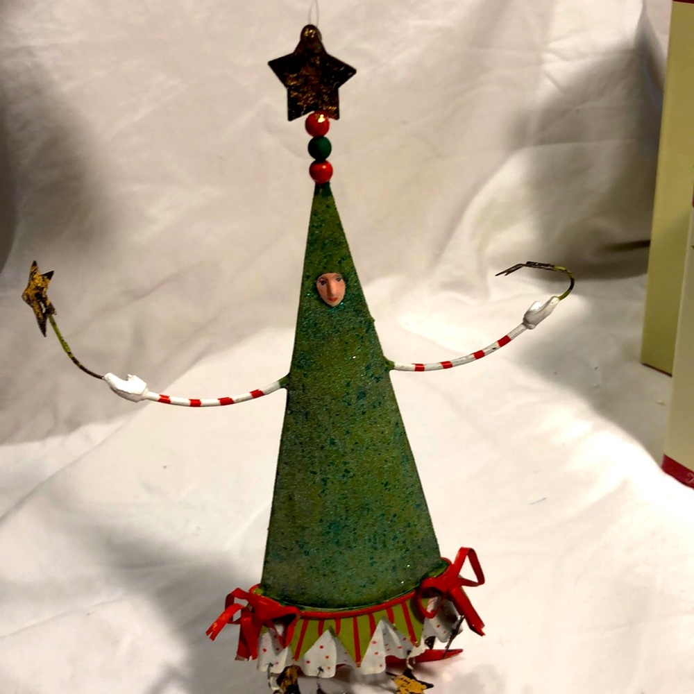Department 56, Christmas krinkles, Tin Christmas tree ornament